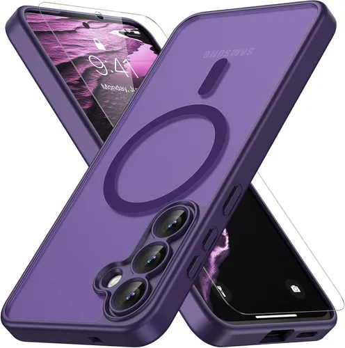 Vista 106 de Vansdon Funda para Samsung Galaxy S24 Plus, S25 Plus, S26 Plus, azul marino