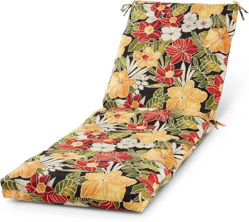 Vista 27 de Cojín reversible para silla de descanso para exteriores, color blanco tropical