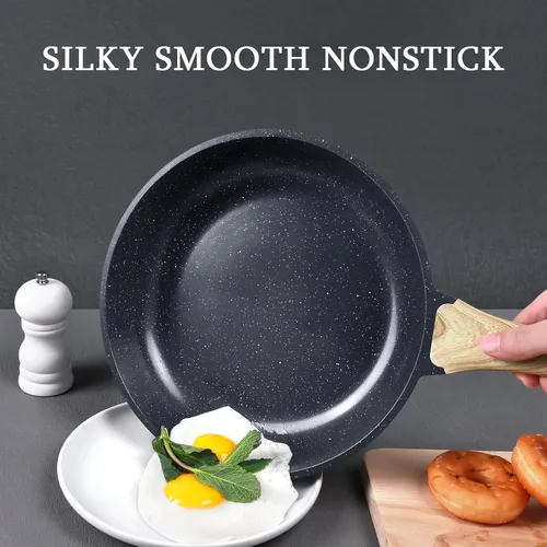 Vista 2 de GiPP Sartén antiadherente – Sartén antiadherente de 8 pulgadas con revestimiento de cerámica, sartenes no tóxicas para cocinar, sartén para tortilla
