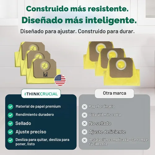 Vista 6 de Crucial Vacuum 3 bolsas de vacío de repuesto, compatibles con Honda Parte # 2940380, 84909-TK8-A01, compatible con Honda Odyssey H80916