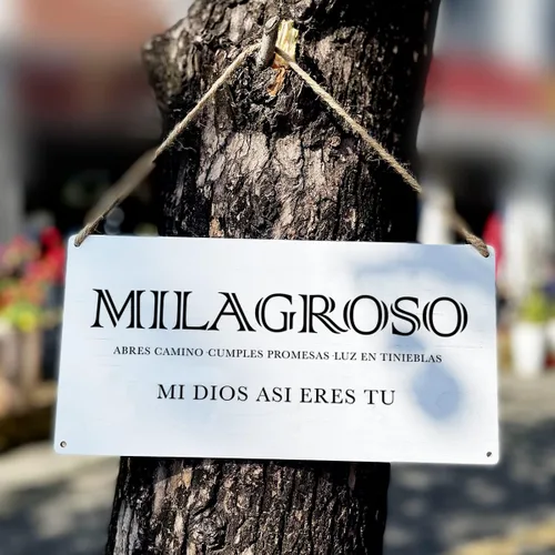 Vista 3 de Versículo bíblico para decoración de pared para el hogar, diseño de Milagroso Abres Camino de las Escrituras de madera, letrero cristiano