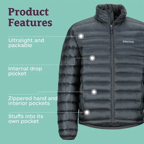 Vista 4 de Marmot Zeus - Chaqueta ligera y resistente al agua, para hombre, 700 relleno de plumón