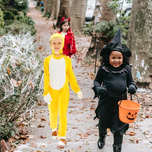Vista 4 de Besonca Kids Costume Cartoon Bodysuit Jumpsuit Cosplay Halloween Pretend Play Onesies Headpiece Gloves for Girl Boy