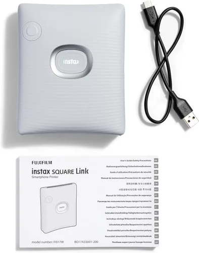 Vista 7 de Impresora para smartphone Fujifilm Instax Square Link - Blanco ceniza