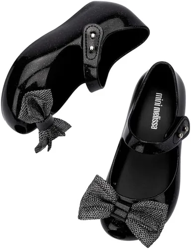 Vista 5 de Mini Melissa Ultragirl Sweet IX Mary Jane - Zapatos planos para bebés y niños pequeños, cómodos y lindos zapatos planos de gelatina con parte