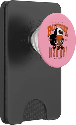 Vista 7 de 410 Código de área Baltimore Maryland Flag Blaq Girl Bmore Pride PopSockets estándar PopGrip
