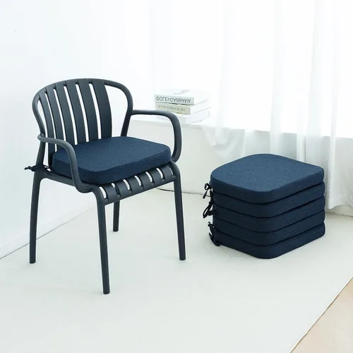 Vista 17 de Helios&Hestia Cojines para sillas de comedor de interior con lazos para cocina, cojines de asiento para exteriores con funda extraíble, parte Beige