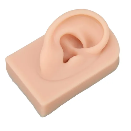 Vista 9 de El kit de accesorios de simulación educativa 3D incluye 1 modelo de nariz y boca y 1 par de modelos de oreja para práctica de sutura de perforación