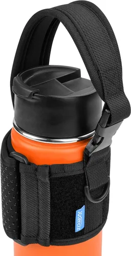 Vista 8 de Xxerciz Soporte para botella de agua con correa ajustable para el hombro, universal para botella para caminar, senderismo, camping