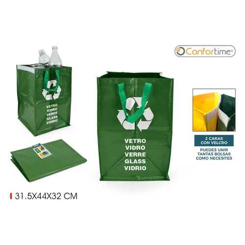 Vista 3 de Bolsas de Basura Confortime Glass Verde Vidrio 24