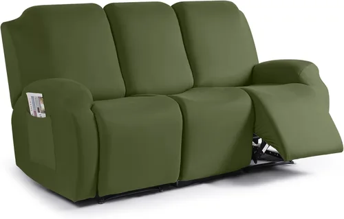 Vista 59 de TAOCOCO Fundas Elásticas para Sillones Reclinables de 3 Piezas Fundas Sólidas para Muebles Funda para Sillón Reclinable Fundas Deslizables