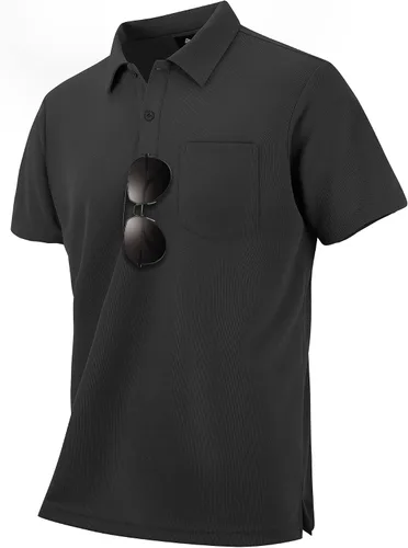 Vista 2 de SWISSWELL 3 Pack Golf Polo Shirt for Men Short Sleeve Moisture Wicking Summer Casual Collared Shirts