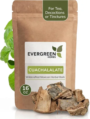 Vista 7 de Evergreen Herbs Hierba Cuachalalate (Amphipetyglum Adstringens) – Bolsa resellable de pie para garantizar la frescura. Hierba 8 onzas