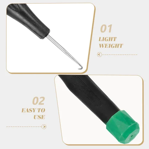 Vista 5 de POPETPOP Máquina herramienta de cuerda de bádminton con gancho duradero de 5.03 pulgadas, equipo de encordado de raqueta para un agarre preciso