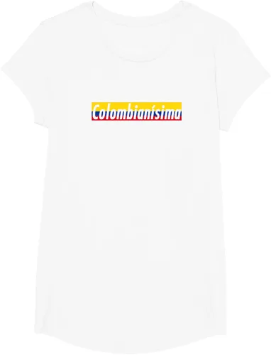 Vista 20 de Camisas Colombianisima Colombia para mujer Bandera de Colombia, Negro, S