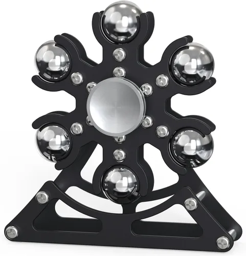Vista 7 de Juguetes de escritorio para carrusel giratorio: Spinner de metal cinético de 4 minutos, gadgets geniales para niños, adolescentes, adultos, juguete