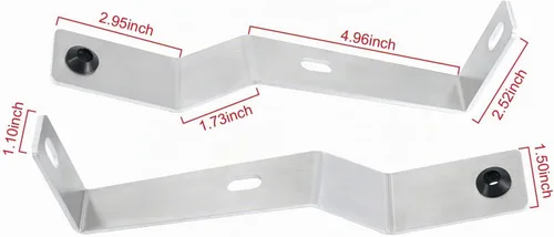 Vista 3 de Kit de abrazaderas de soporte de refuerzo del guardabarros trasero compatible con Yamaha Banshee 350 YFZ350 1987-2006