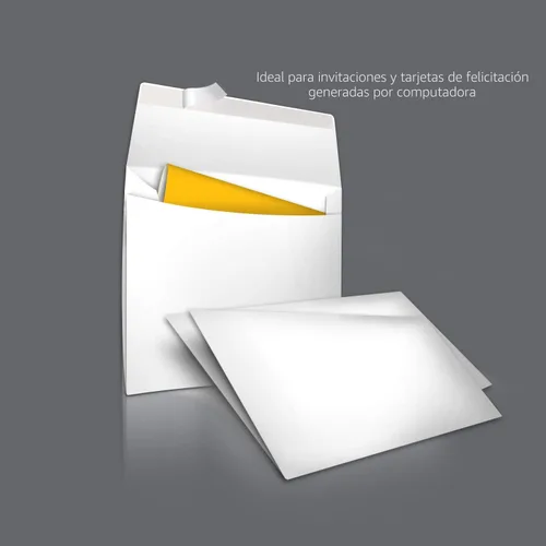 Vista 3 de Amazon Basics Sobres de invitación en blanco A9 con cierre de despegar y sellar, 5-3/4 x 8-3/4 pulgadas, color blanco, paquete de 100