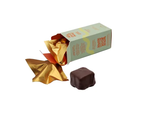 Vista 3 de Trufas de chocolate Baklava Bajo en azúcar refinado, hechas con dátiles e ingredientes naturales Snack saludable para llevar 4 trufas/caja, 16