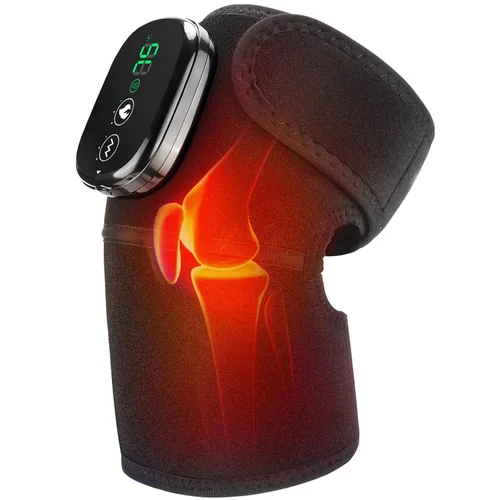 Vista 13 de Masajeador de rodilla calentado, almohadillas térmicas de hombro, coderas 3 en 1 con vibración, calentadores de rodilla recargables inalámbricos
