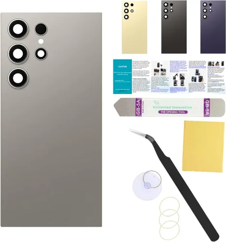 Vista 89 de Compatible con Samsung Galaxy Note 8 - Carcasa trasera de repuesto de cristal de 6.3 pulgadas, SM-N950, todos los portadores con manual de Negro
