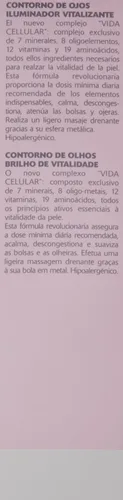 Vista 6 de ORLANE PARIS Oligo Vitamina Vitality Radiance Care Contorno de ojos – Tratamiento calmante de gelatina ocular con aplicador roll-on – Crema de ojos