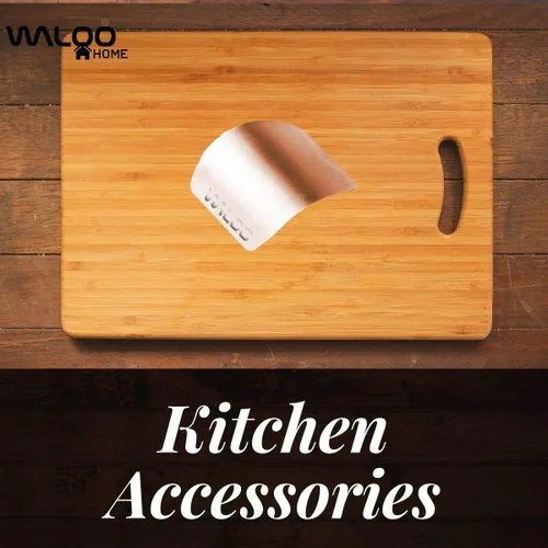 Vista 5 de WALOO Protector de dedos de acero inoxidable para cortar, protector de corte de cuchillos y protectores de herramientas de cocina, herramienta