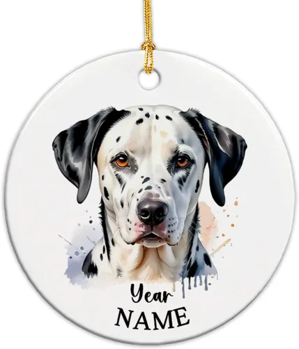 Vista 21 de Adorno de Navidad personalizado para perro Airedale, adorno de cerámica para hombres y mujeres, adornos de cerámica personalizados para perros