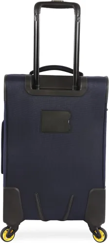 Vista 3 de Nautica Pathfinder - Juego de equipaje suave de 2 piezas equipaje de mano lona Azul MarinoAmarillo Pathfinder - Juego de equipaje de 2 piezas