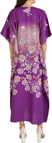 Vista 8 de Miss Lavish London Vestidos caftanes para mujer, S-3XL, caftanes de talla regular a grande