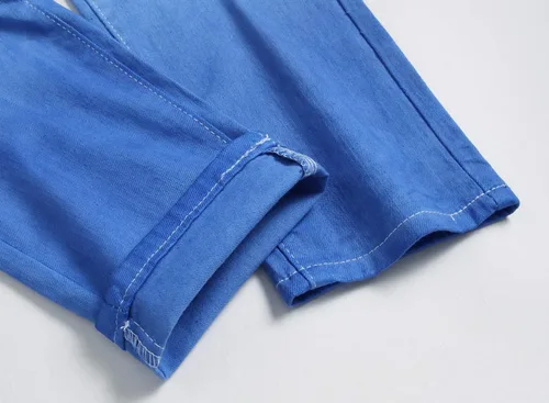 Vista 47 de Enrica Pantalones vaqueros estampados casuales para hombre