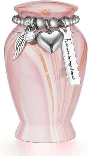 Vista 11 de Dletay Urnas pequeñas personalizadas para cenizas humanas, recuerdo de 2.85 pulgadas, mini urna de cremación conmemorativa para mujeres y hombres