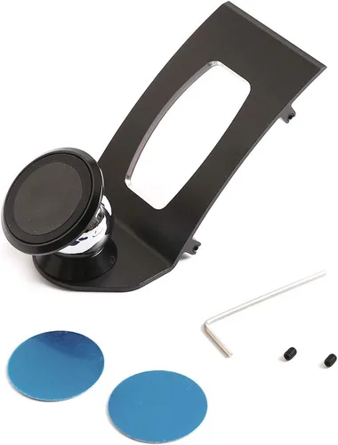 Vista 6 de YIWANG Alumium Alloy Mobile Phone Holder Trim para BMW X5 E70 2007-2013 X6 E71 2008-2014 Accesorios de coche (negro)