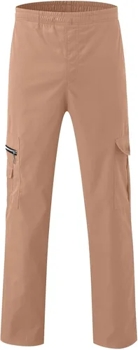 Vista 3 de Pantalones cargo casuales de sarga para hombre, los mejores pantalones deportivos para hombres altos y ajustados para hombre, pantalones de traje