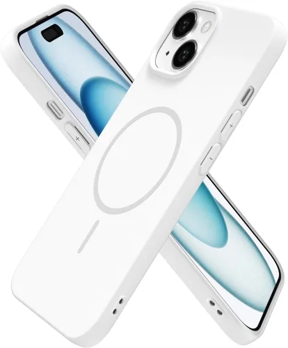 Vista 68 de Oakxco Funda de Silicona Mag Safe para iPhone 12 Pro Max, Funda Magnética Delgada y Fina Compatible con Carga Inalámbrica MagSafe, Bonita Funda