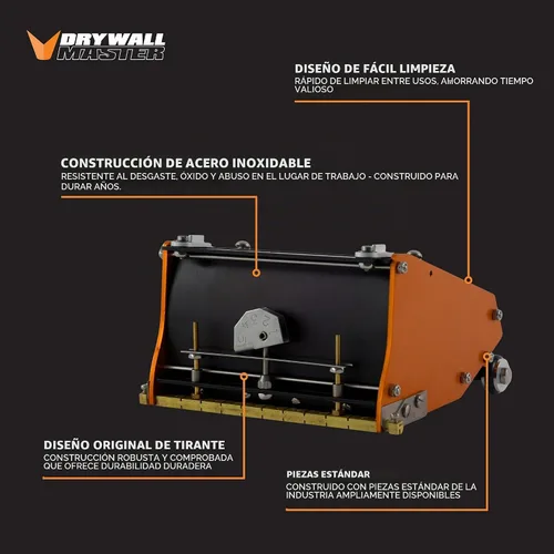 Vista 2 de Caja de acabado plano de eje estándar fácil de limpiar de 5.5 pulgadas, grado profesional, limpieza rápida, paneles de yeso, Sheetrock, acabado