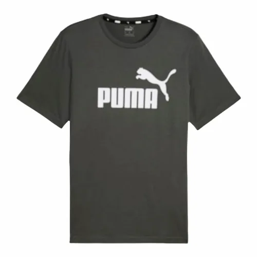 Vista 2 de Camiseta de Manga Corta Hombre Puma Essentials Gris