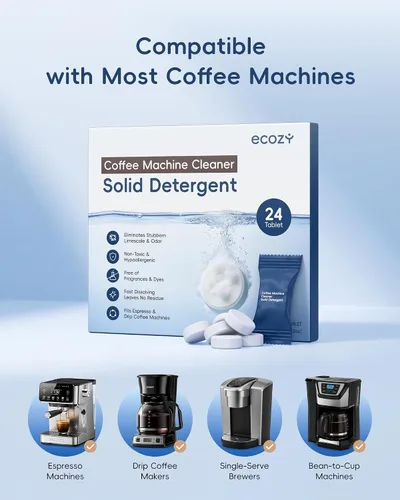Vista 4 de ecozy Tabletas limpiadoras y descalcificadoras para máquinas de café