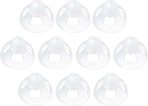 Vista 6 de Audífono para audífonos, cúpulas abiertas, transparentes, suaves, de silicona, cómodas, invisibles, 1 unidad, 0.236 in