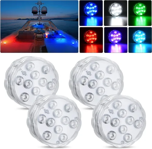 Vista 16 de Nilight - Luz de navegación para barco, 2 unidades, 8 LED, luces de lazo rojo y verde Luz de navegación 8LED- 2 piezas