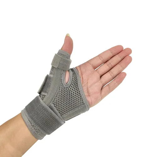 Vista 15 de Férula para el pulgar con muñequera, soporte para el pulgar para estabilizador de muñeca, mano, pulgar, se adapta tanto a la mano derecha izquierda