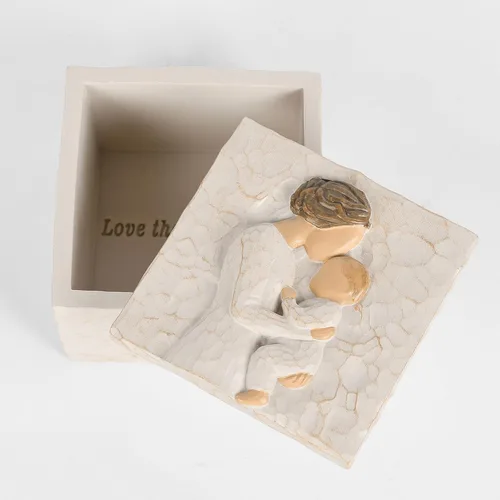 Vista 3 de QIANLING Caja de Recuerdos de Regalos para Abuela - Regalos para Abuela Primeriza, Regalo del Día de la Madre para Abuela, Regalos de Cumpleaños