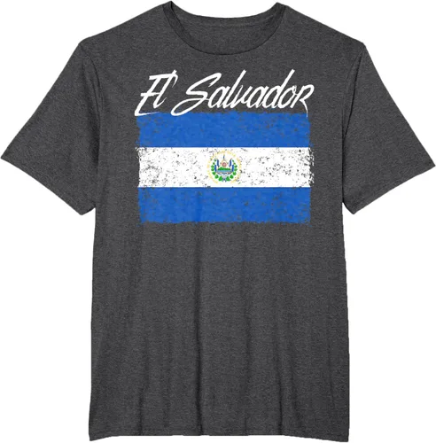 Vista 22 de Camiseta Salvadoreña Bandera El Salvador