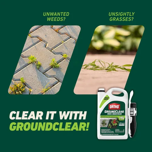 Vista 5 de Ortho GroundClear - Eliminador de malezas y césped con varita Comfort Wand – mata dientes de león, pangelina, pasto de cangrejo, musgo y más