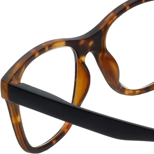 Vista 5 de Magz Chelsea - Gafas de lectura clásicas Tortoise Havana Gold para hombres y mujeres, para colgar en el cuello, magnéticas, con cierre de presión