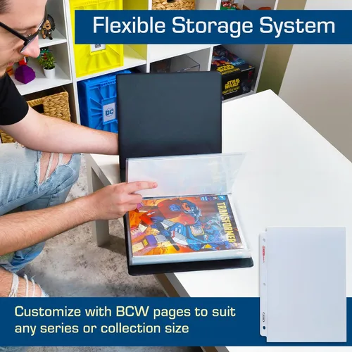 Vista 6 de BCW Carpeta de cómics de 3 pulgadas – 2 unidades Capacidad para hasta 20 cómics Se adapta a la Edad de Plata Almacenamiento de cómics
