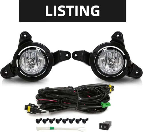 Vista 8 de Luz de niebla halógena para Toyota CHR 2017 2018 2019 conducción lámpara de niebla Front Bumper Halogen Lamp For C-HR Driving Fog Lamps Bulb + CHR