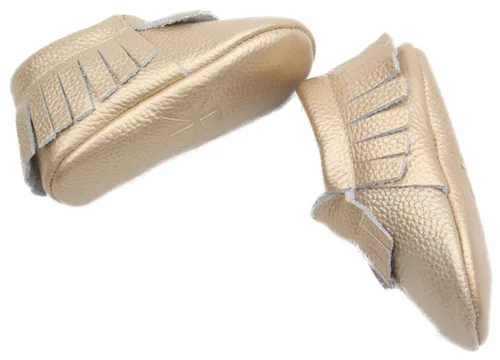 Vista 3 de Zapatos de bebé elegante piel genuina hecha a mano duradero mocasines de bebé sin cordones un gran regalo para recién nacidos bebés y niños pequeños
