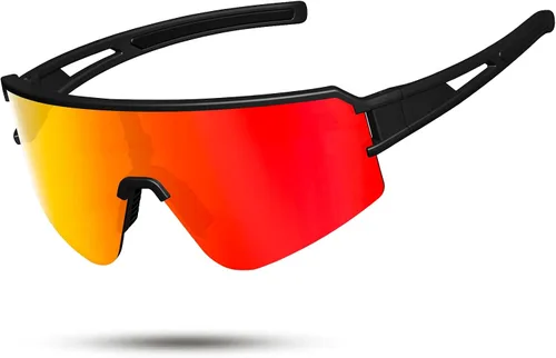 Vista 11 de SPOSUNE Gafas de ciclismo polarizadas para hombres y mujeres, protección UV400, gafas de sol deportivas para béisbol, correr, pesca, equitación