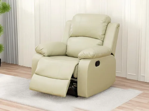 Vista 37 de Sofá reclinable manual moderno, sofá reclinable de cuero de 3 plazas, sofá reclinable de sala de estar, sofá con portavasos y mesa abatible